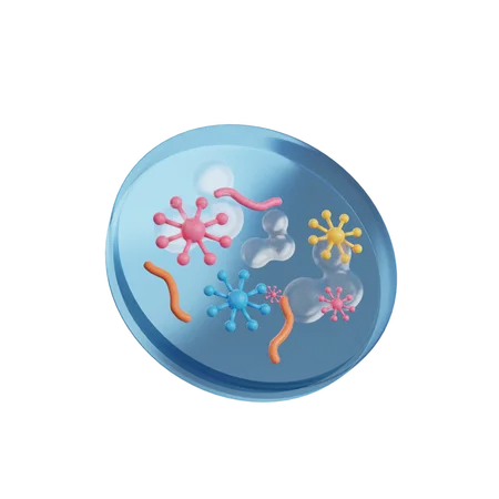 Bacteria  3D Icon