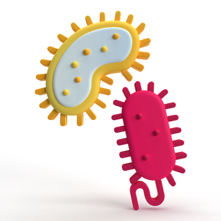 Bacteria  3D Icon