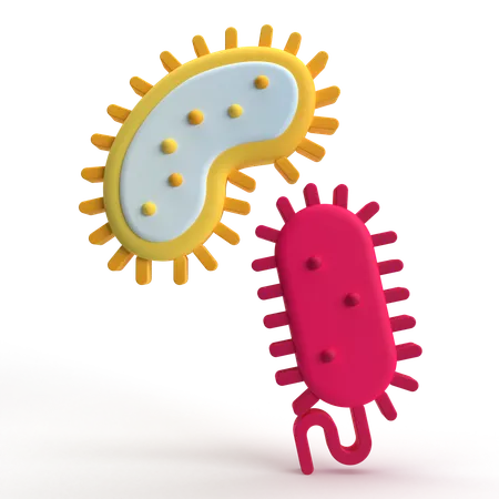 Bacteria  3D Icon