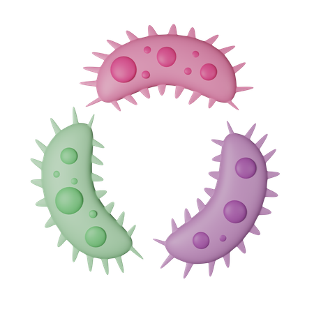 Bacteria  3D Icon