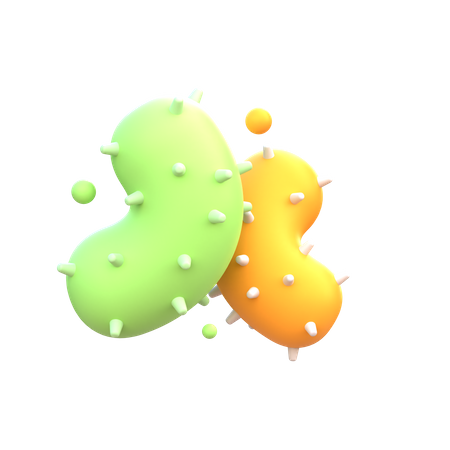 Bacteria  3D Icon