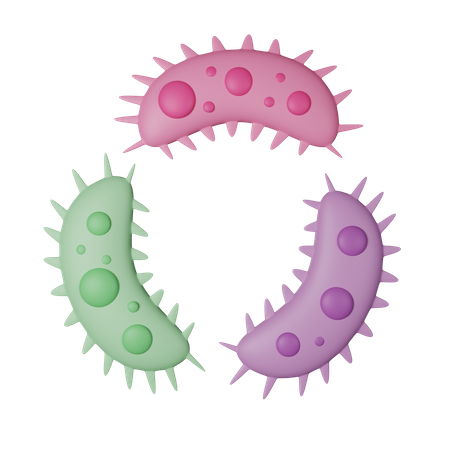 Bacteria  3D Icon