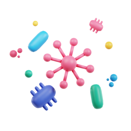 Bacteria  3D Icon