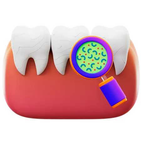 Bactérias dentárias  3D Icon