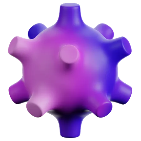 Forma abstrata de bactérias  3D Icon