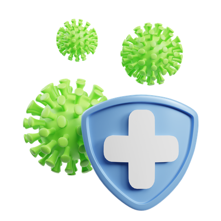 Bacteria Safety  3D Icon