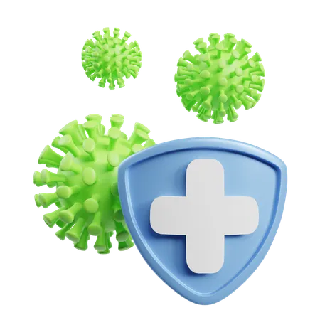 Bacteria Safety  3D Icon