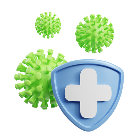 Bacteria Safety  3D Icon