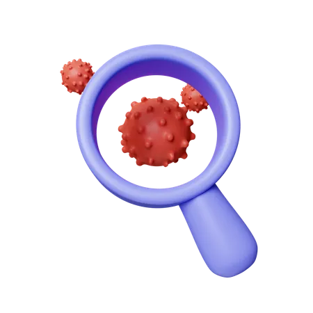 Bacteria Search  3D Icon