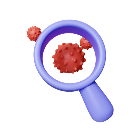 Bacteria Search  3D Icon