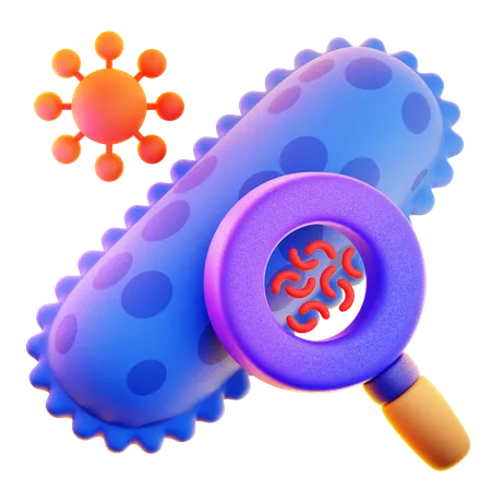 Bacterias  3D Icon