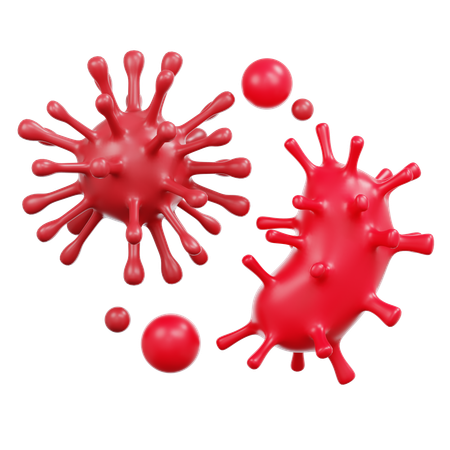 Bacterias  3D Icon