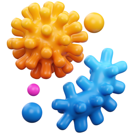 Bacterias  3D Icon