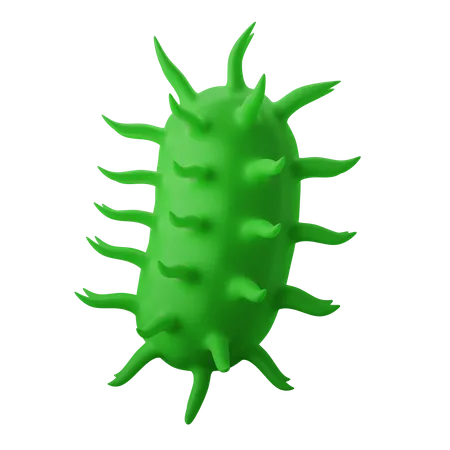 Bacterias Germen Microorganismo Icono 3 D 3D Illustration