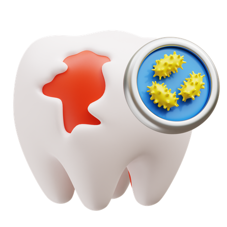 Bacterias dentales  3D Icon