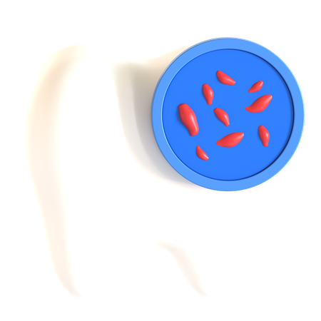 Bacterias dentales  3D Icon