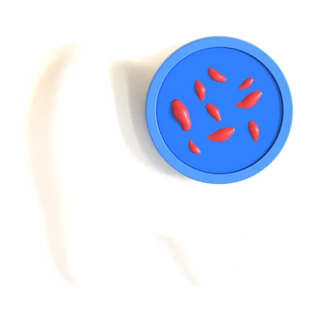 Bacterias dentales  3D Icon