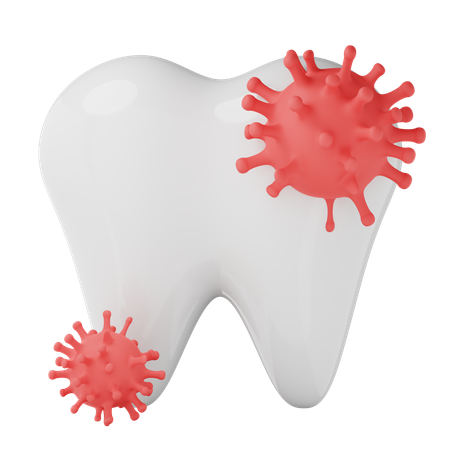 Bactérias dentárias  3D Icon
