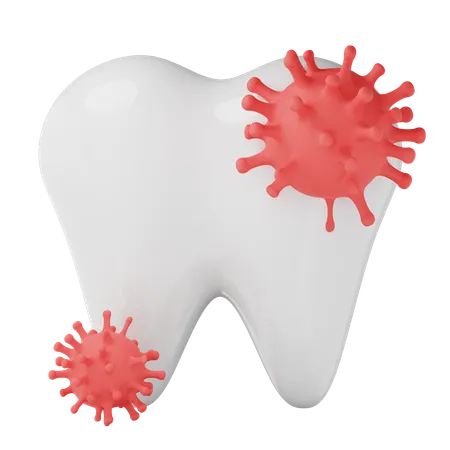 Bactérias dentárias  3D Icon