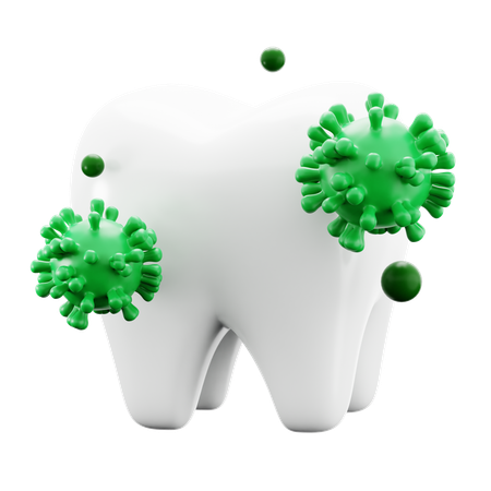 Bactérias dentárias  3D Icon