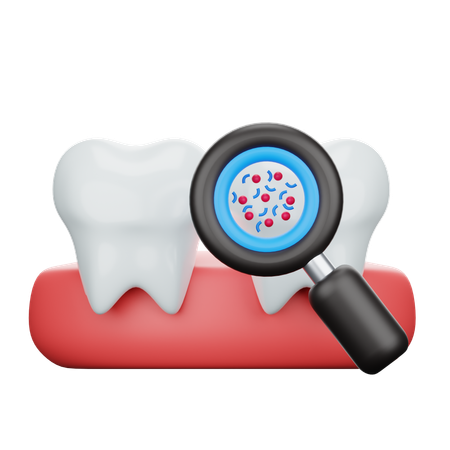 Bacterias dentales  3D Icon