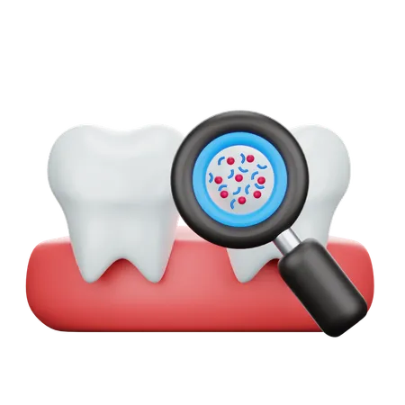 Bacterias dentales  3D Icon