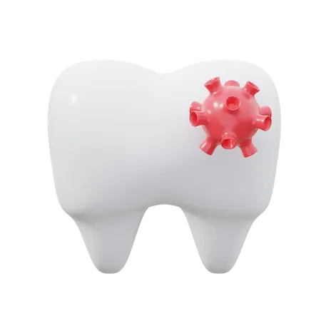 Bacterias dentales  3D Icon