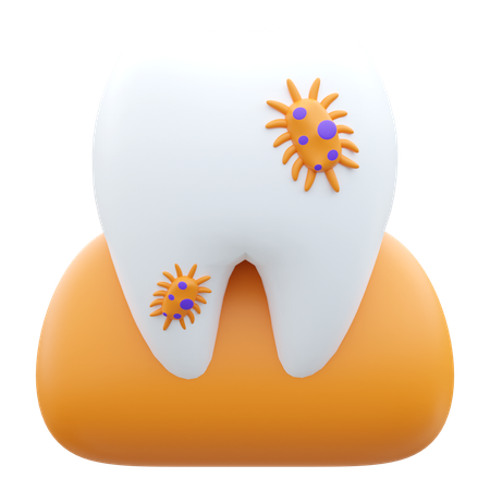 Bacterias dentales  3D Icon