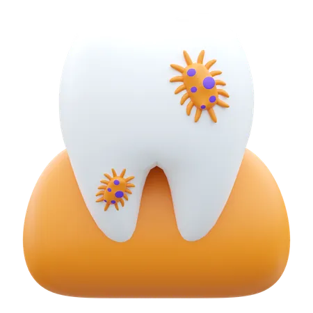 Bacterias dentales  3D Icon