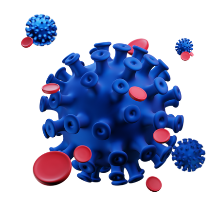 Virus  3D Icon