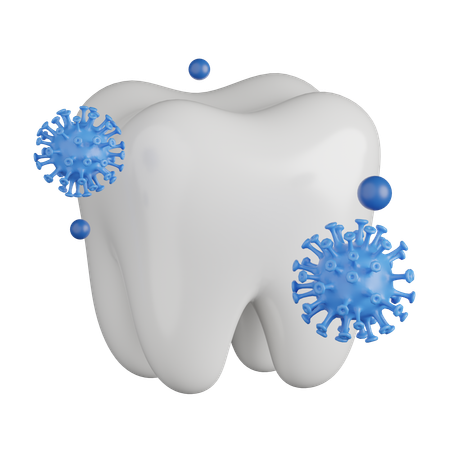 Bactéries dentaires  3D Icon