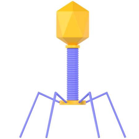 Bacteriophage  3D Icon