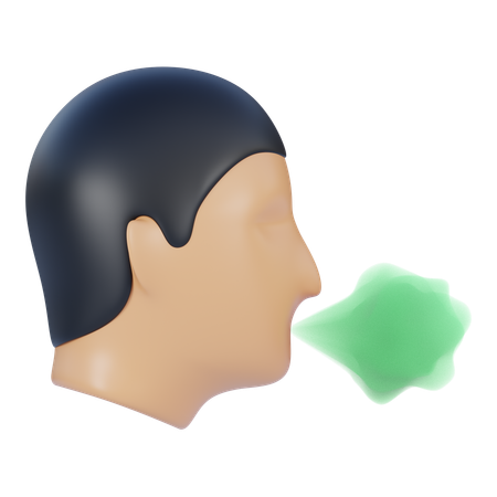 Bad breath  3D Icon