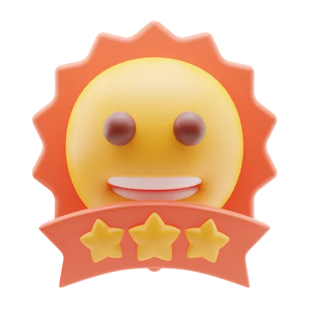 Three Star Rating By Buyers 3D Icon
