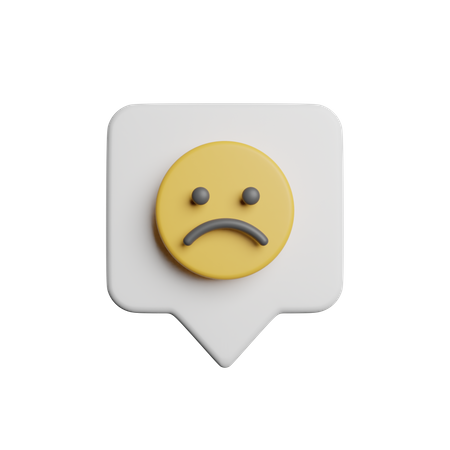 Bad Feedback  3D Icon