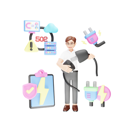 Bad Gateway  3D Icon