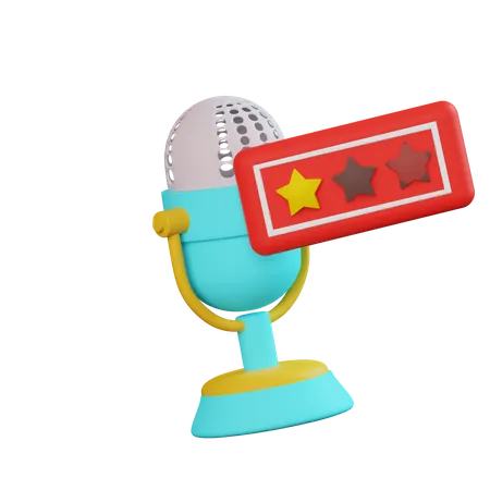 Bad Podcast Rating  3D Icon