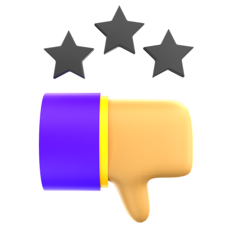 Bad Rating  3D Icon