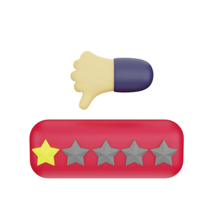 Bad Rating  3D Icon