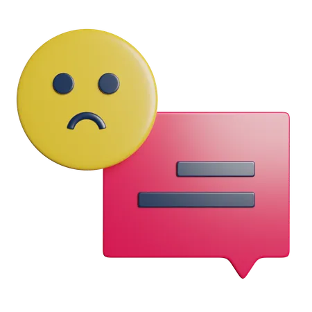Bad Review Feedback 3D Icon