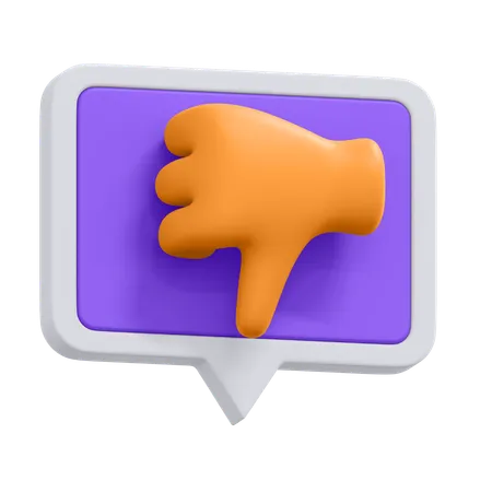 An Icon Of Bad Review In 3 D Format 3D Icon
