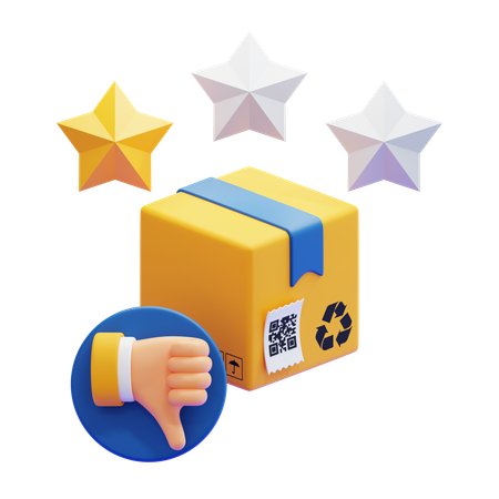 Bad review  3D Icon