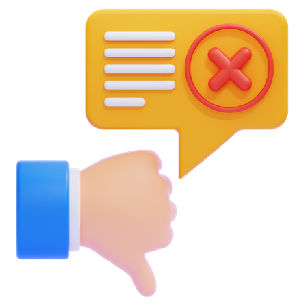 Bad Review  3D Icon