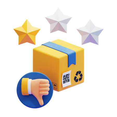 Bad review  3D Icon