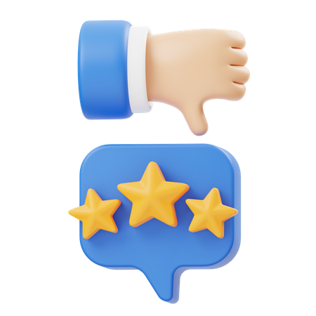 Bad Review  3D Icon