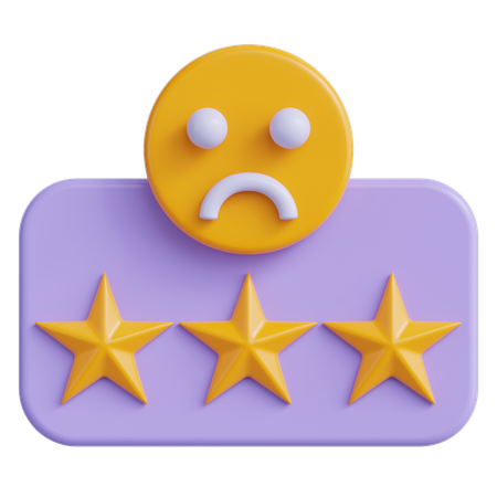 Bad Review  3D Icon