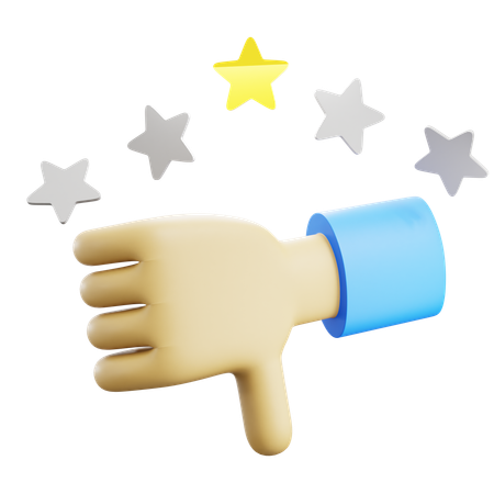 Bad Review Rating  3D Icon