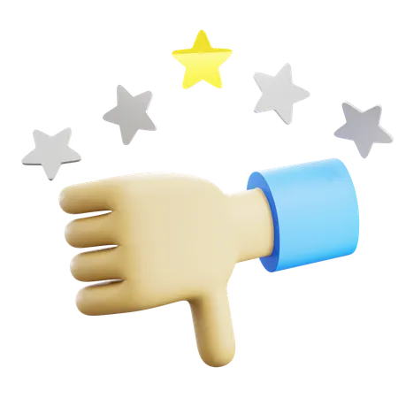 Bad Review Rating  3D Icon