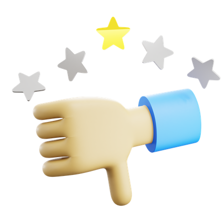 Bad Review Rating  3D Icon