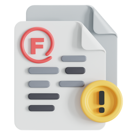 Bad score  3D Icon